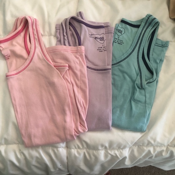 Mudd Tops - Pack of 3 Racerback Tank Sleep Tops